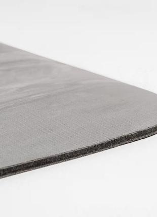 Корковый коврик для йоги пилатеса kimjaly grip д185 х ш65 х т0,5 см серый5 фото
