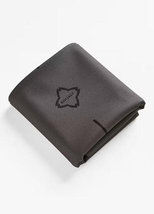 Тонкий коврик йоги пилатеса kimjaly travel д180 х ш62 х т0,13 см серый