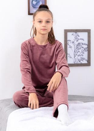 Демисезонная пижама для девочки (подростковая), велюровая, от 134 см до 170 см
