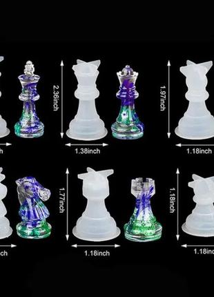 Молд силиконовый шахматы универсальный серый