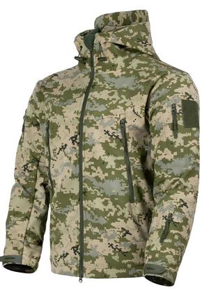 Куртка тактична vik-tailor shark skin softshell мм-14 піксель зсу