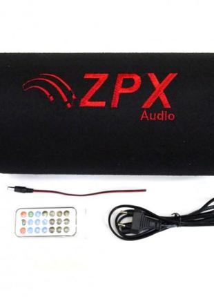 Автомобильный сабвуфер zpx 8" cm 800w с усилителем и bluetooth колонка в авто