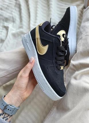 Nike air force 1 black gold  od301