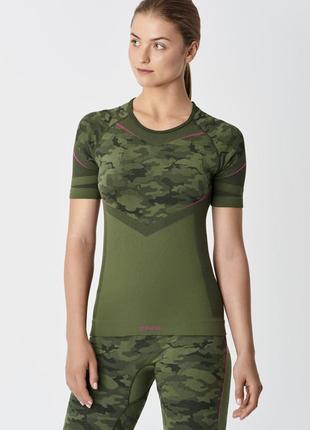 Термофутболка жіноча spaio inforce camouflage зелений мілітарі l (5901282413036)