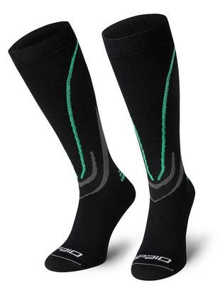 Термошкарпетки компресійні spaio ski compression 01 чорний/сірий/зелений 44-46 (5901282514672)