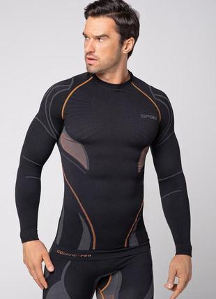 Комплект термоодежды реглан+штаны мужской spaio черный/оранжевый xxl (590128247851614)3 фото
