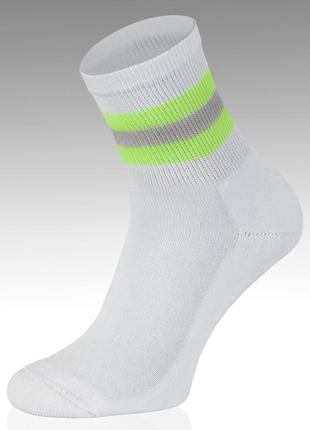 Шкарпетки жіночі spaio multi df sp 08 білий/зелений 38-40 (5901282316351)
