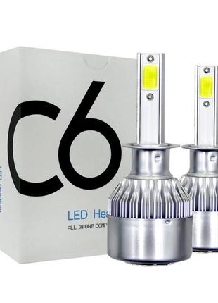 Автомобильные светодиодные лампы с цоколем h1 модель c6