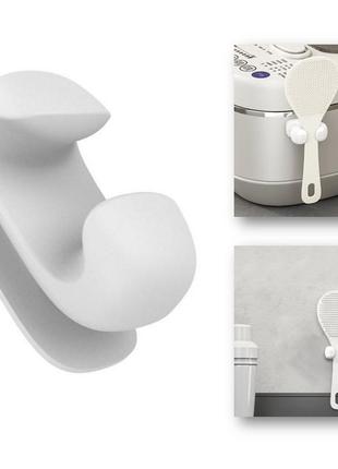 Силіконовий тримач для кухонних предметів kitchen hooks white