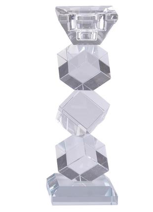 Свічник кристал скляний 20.5 см `ps`
