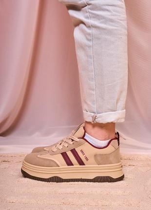 Sneakers 1995 beige red  дрnnm019