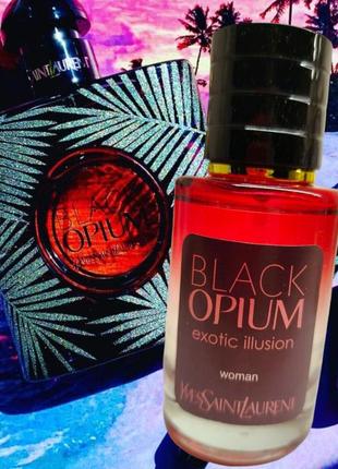 Тестер 6мл духи, парфуми, аромат в стилі black opium exotic illusion
