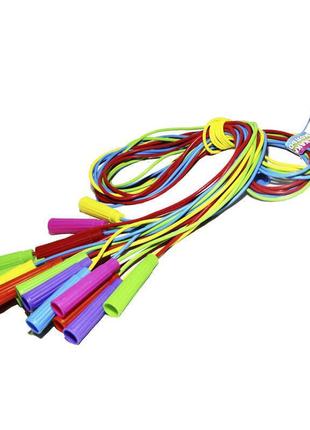 Скакалка резинова кольорова s0023 (10) довжина 2,8 м. ціна за зв’язку, у зв’язці 10шт "m toys"