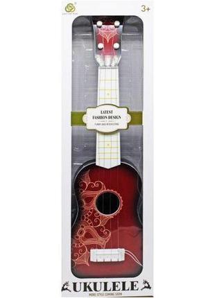 Гитара четырехструнная "ukulele" (красная)