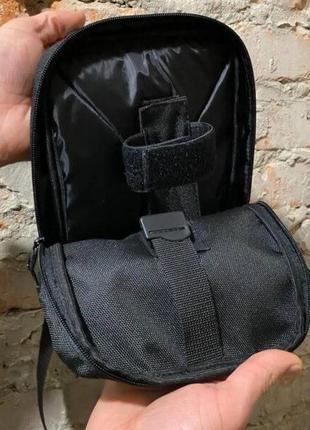 Тактический массенджер, качественная сумка, мужская черная на 6 карманов ,изготовлена из прочной ткани5 фото