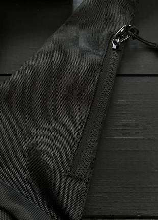 Тактический массенджер, качественная сумка, мужская черная на 6 карманов ,изготовлена из прочной ткани7 фото