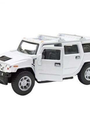 Машинка kinsmart hummer h2 (белая)