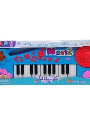 Детское пианино "electronic organ" (голубой)
