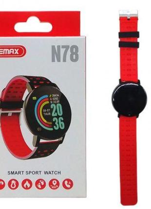 Часы сенсорные "smart sport watch" (красный)