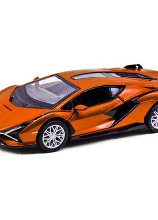 Машинка kinsmart "lamborghini sian 5", оранжевый