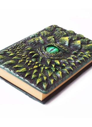 Подарунковий магічний блокнот зелений дракон5 фото