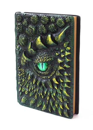Подарунковий магічний блокнот зелений дракон7 фото