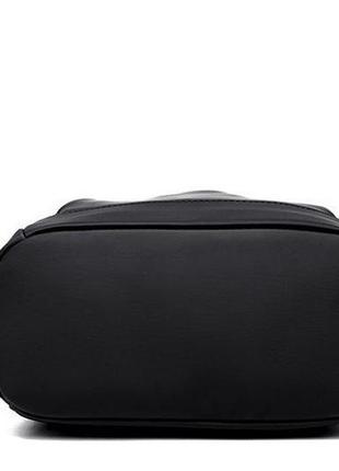 Рюкзак міський жіночий нейлоновий чорний класичний, молодіжний рюкзак для прогулянок6 фото
