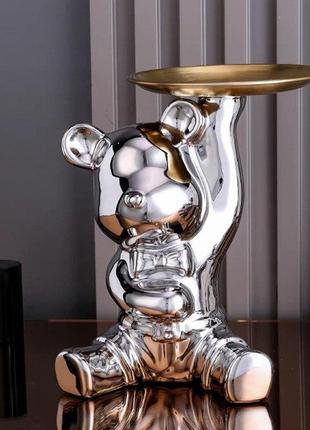 Ключниця-органайзер "ведмідь" різнокольоровий - скарбничка для дрібниць