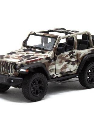 Машинка kinsmart "jeep wrangler camo edition" (коричневый)