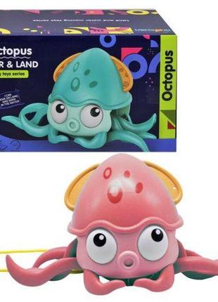 Заводная игрушка "cute octopus" (розовый)