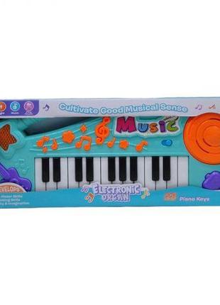 Детское пианино "electronic organ" (бирюзовый)