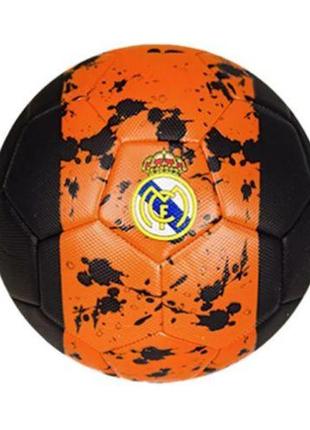 Мяч футбольный №5 "реал мадрид", оранжевый