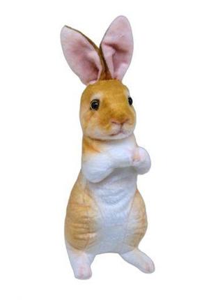 Мʼяка іграшка "заєць", рудий (40 см)