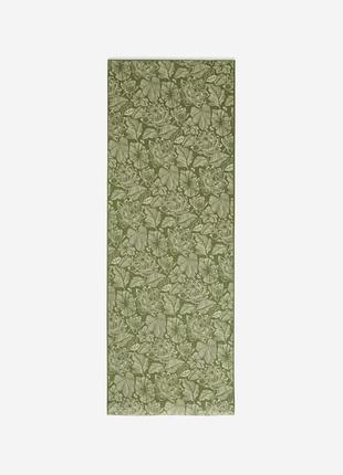 Корковый коврик для йоги пилатеса kimjaly comfort д173 х ш61 х т0,8 см зеленый1 фото