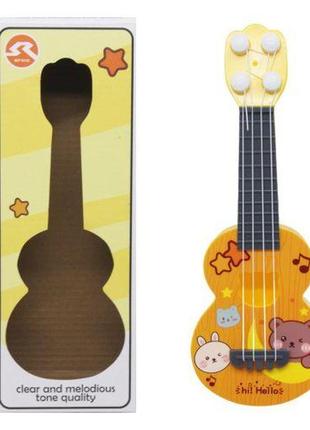 Гитара четырехструнная "ukulele" (оранжевая)