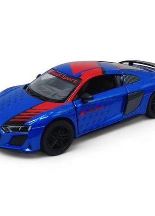 Машинка kinsmart "audi r8 coupe 5", синяя