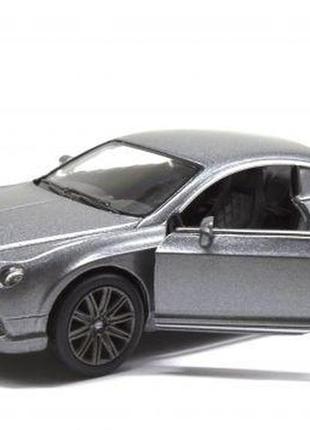 Машинка kinsmart "bentley continental gt" (сіра)