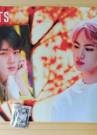 Набір джин bts jin bts постер + скетчбук + ломо-карти + брелок 3633