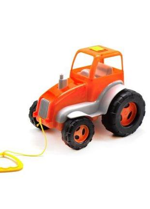 Трактор пластиковый (оранжевый)