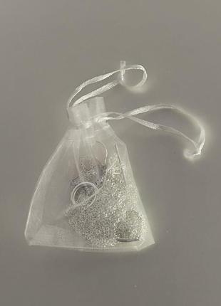 Женская серебряная цепочка-колье в виде сердца из стерлингового серебра 925 пробы6 фото