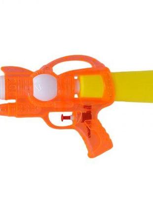 Водный пистолет прозрачный, оранжевый, 30 см