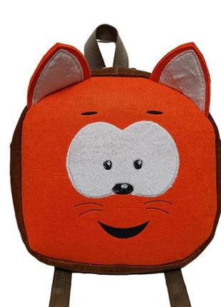 Дитячий рюкзак кошеня кошенятко м'яке з фетру (00013)8 фото