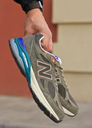 Мужские кроссовки хаки new balance 990v3 'trailblazers'