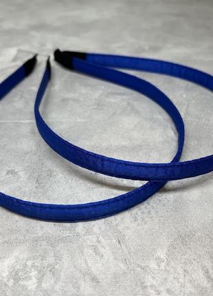 Обідок для волосся (металевий), ширина 1,2 см, колір-синій, шт, синій