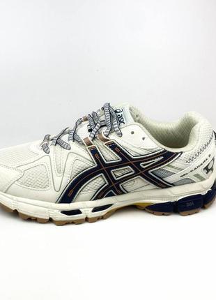 Чоловічі кросівки білі з чорним asics gel kahana 8