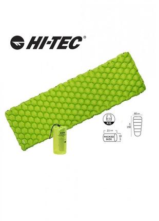 Надувний килимок hi-tec airmat 190x60 зелений ht-airmat190-green