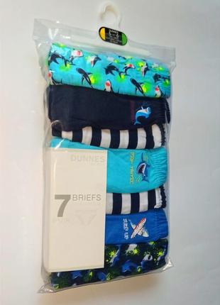 Шикарные трусики 7 шт. в уп., dunnes, англия.