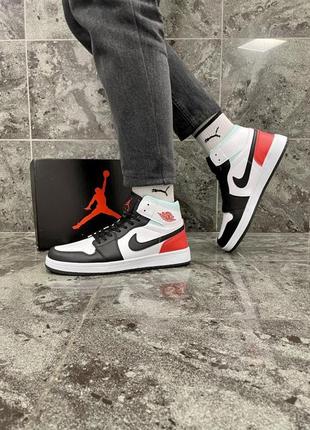 Кроссовки nike air jordan 1 (цветные)