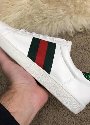 Кроссовки gucci web sneaker white