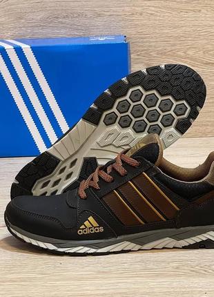 Шкіряні кросівки  adidas  чорні